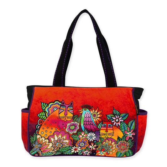 Sun'N'Sand Laurel Burch Large Chant D'Oiseau Medium Tote Bag, 15" x 4" x 10"