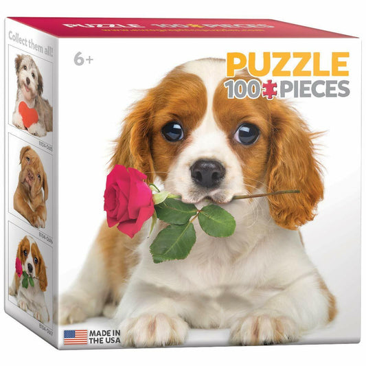 EuroGraphics Cavalier King Charles Puppy Mini Jigsaw Puzzle (100-Piece)
