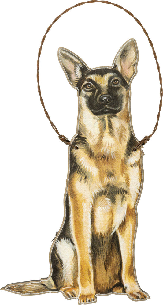 Primitives By Kathy German Shepherd Christmas Ornament