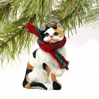 Conversation Concepts Calico Cat Shorthaired Tiny One Christmas Ornament