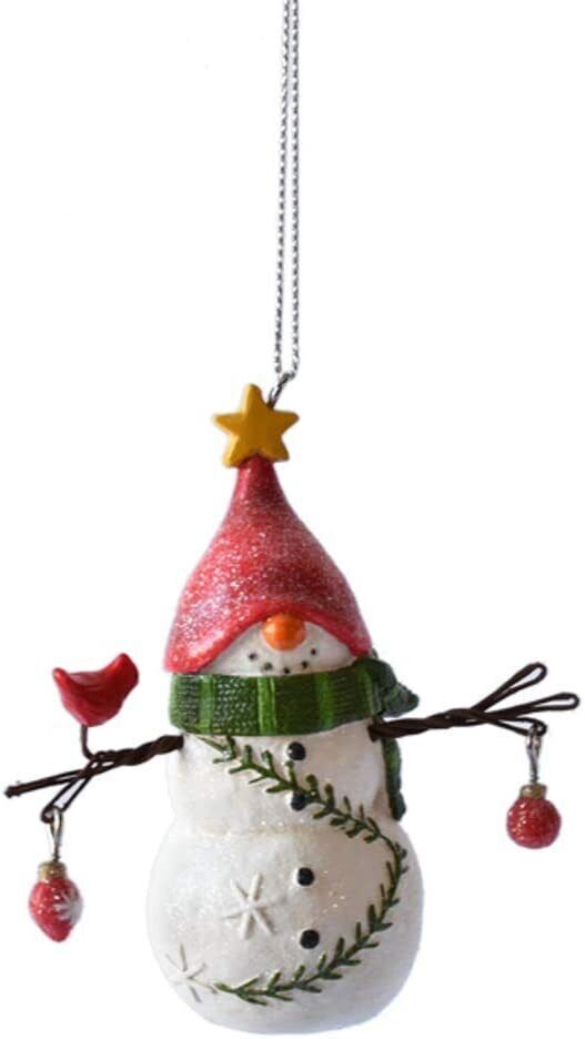 Ganz MX180568 Snowman Gnome Ornaments, Set of 3, 3.75 Inches Height