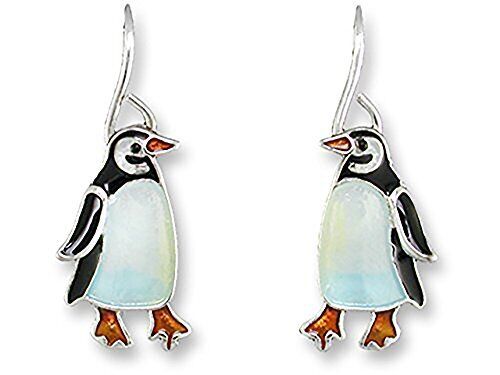 Paul Brent Silver Plated Little Penguin Dangle Earrings 21-43-Z1