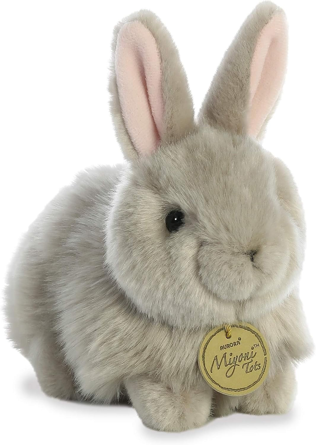 Aurora® Miyoni® Angora Bunny Bunny Plush Stuffed Animal- Gray 7.5 Inches