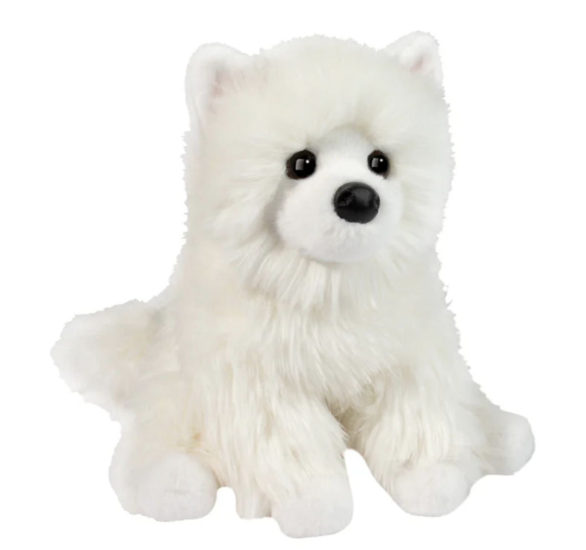 Douglas Toys Opo White Pomeranian Plush Stuffed Animal Toy, 9." Tall