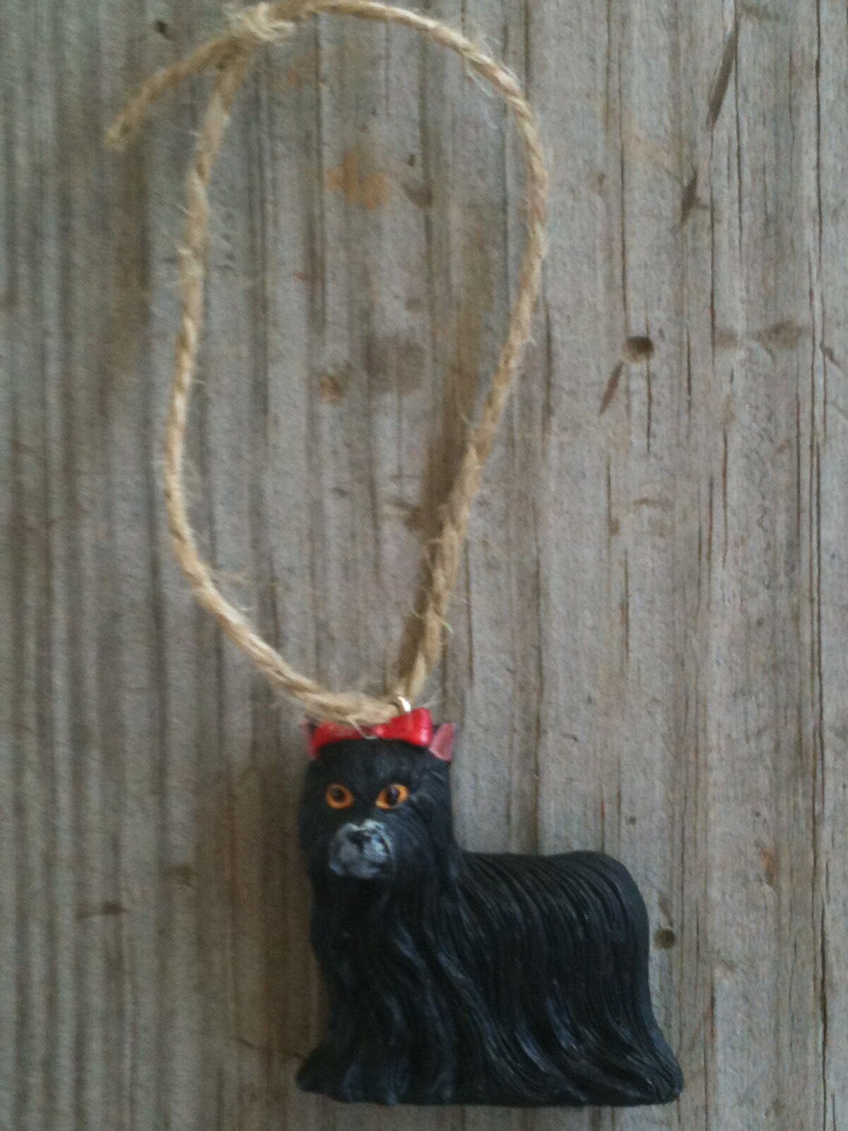 Black Westie Dog Polyresin Christmas Ornament