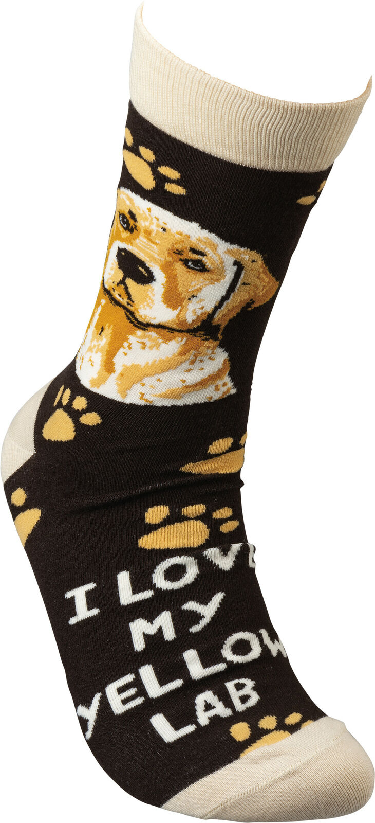 Primitives By Kathy Socks - I Love My Yellow Lab