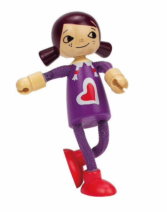 Hape Modern Family Wooden Daughter Doll, 5.5"