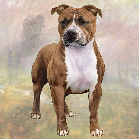 Pit Bull (Standing) Tabletop Drink Coaster (1)