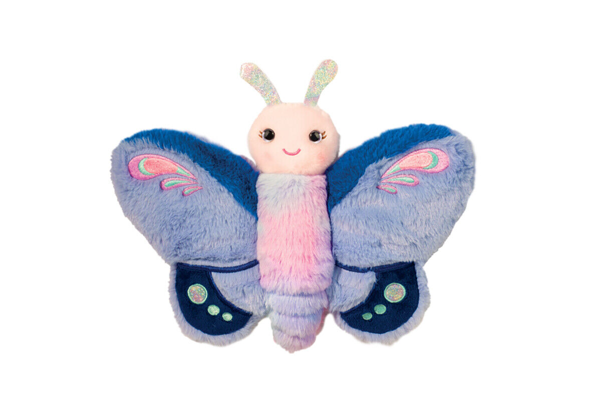 Douglas Skyla Periwinkle Butterfly Plush Stuffed Animal, 11" wide