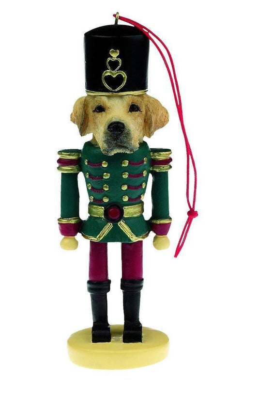 E&S Pets 35358-20 Yellow Labrador Retriever NutcrackerSoldier Dogs Ornament