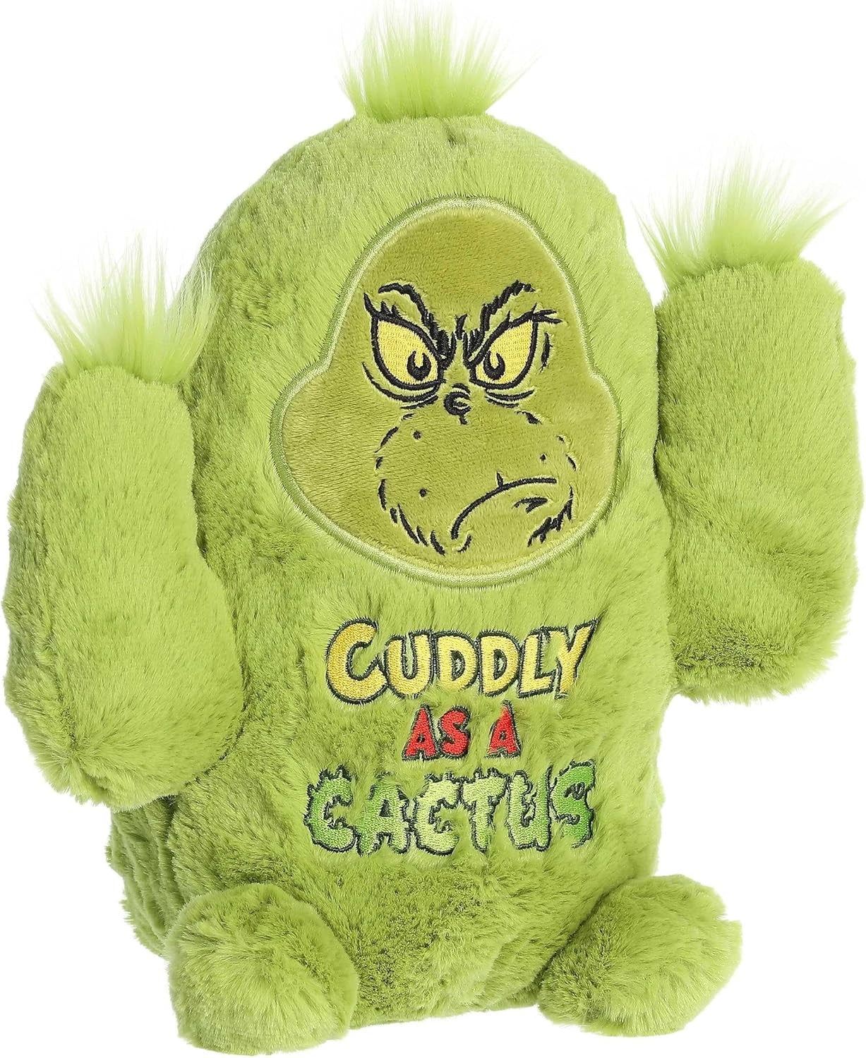 Aurora® Whimsical Dr. Seuss™ Prickly Grinch Plush Stuffed Animal Licensed, 9 in