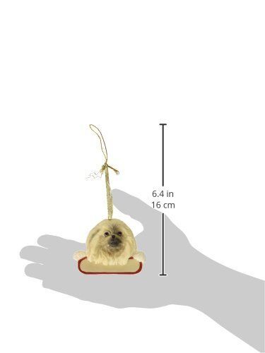 E&S Pets ORN218-61 Pekingese Santa's Pals Christmas Ornament