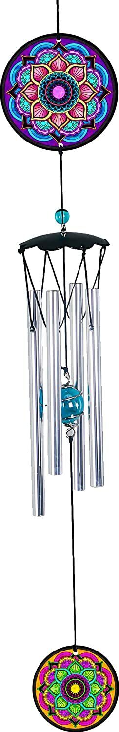 Spoontiques Decorative Chimes for Yard and Garden, Mandala Wind Chime