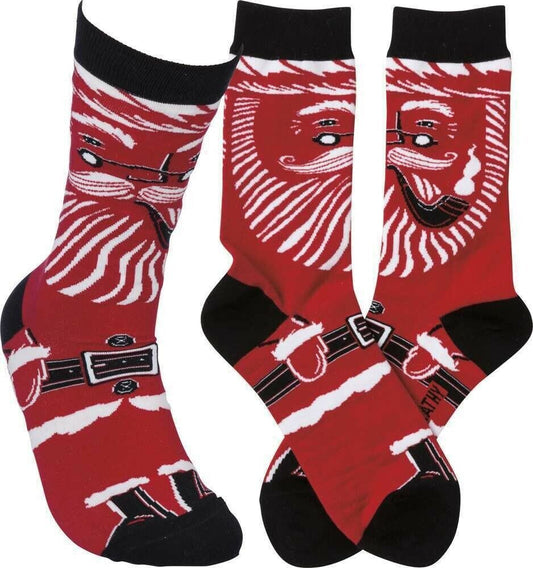 Primitives By Kathy Sporting Goods Socks Santa