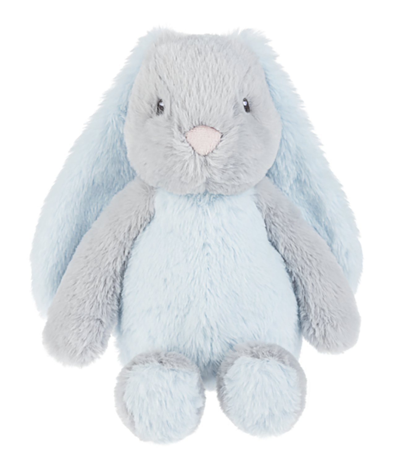 Baby Ganz Downy Blue/Grey Bunny Plush Stuffed Animal, 11"