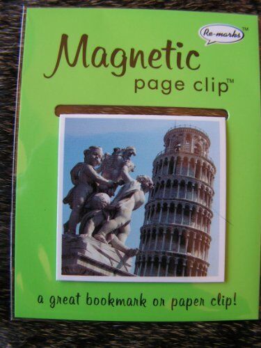 Leaning Tower of Pisa Single Magnetic Page Clip Bookmark By Re-marks