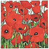 Paperproducts Design Beverage/Cocktail Mary Thompson Red Poppy Paper Napkin