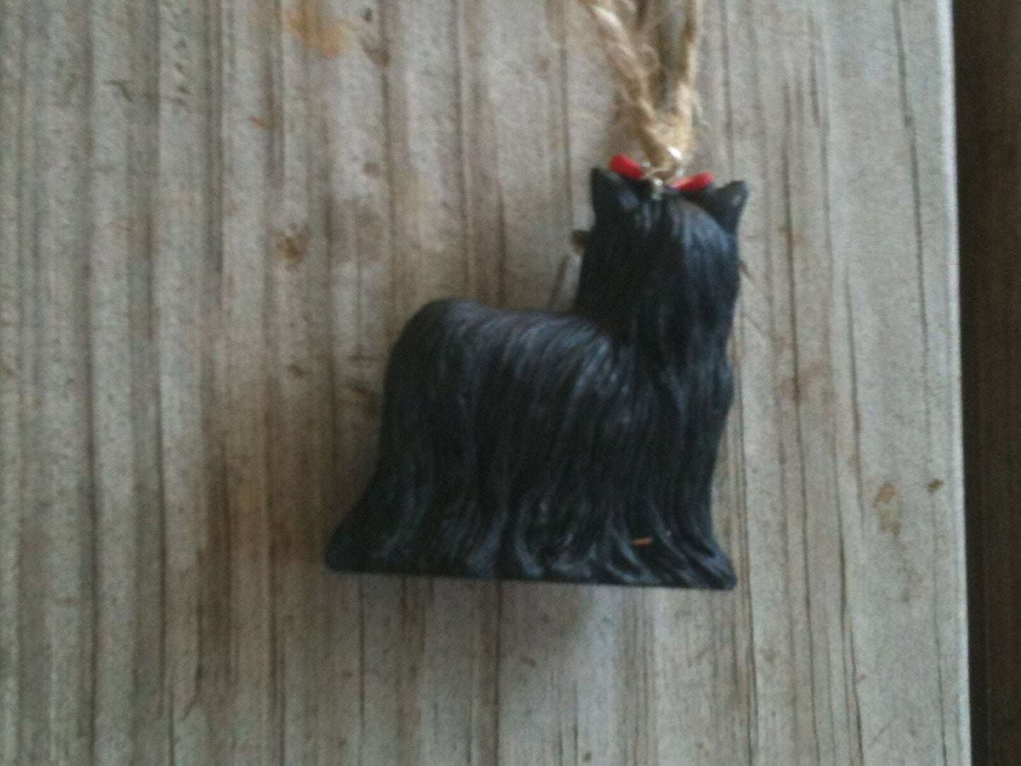 Black Westie Dog Polyresin Christmas Ornament