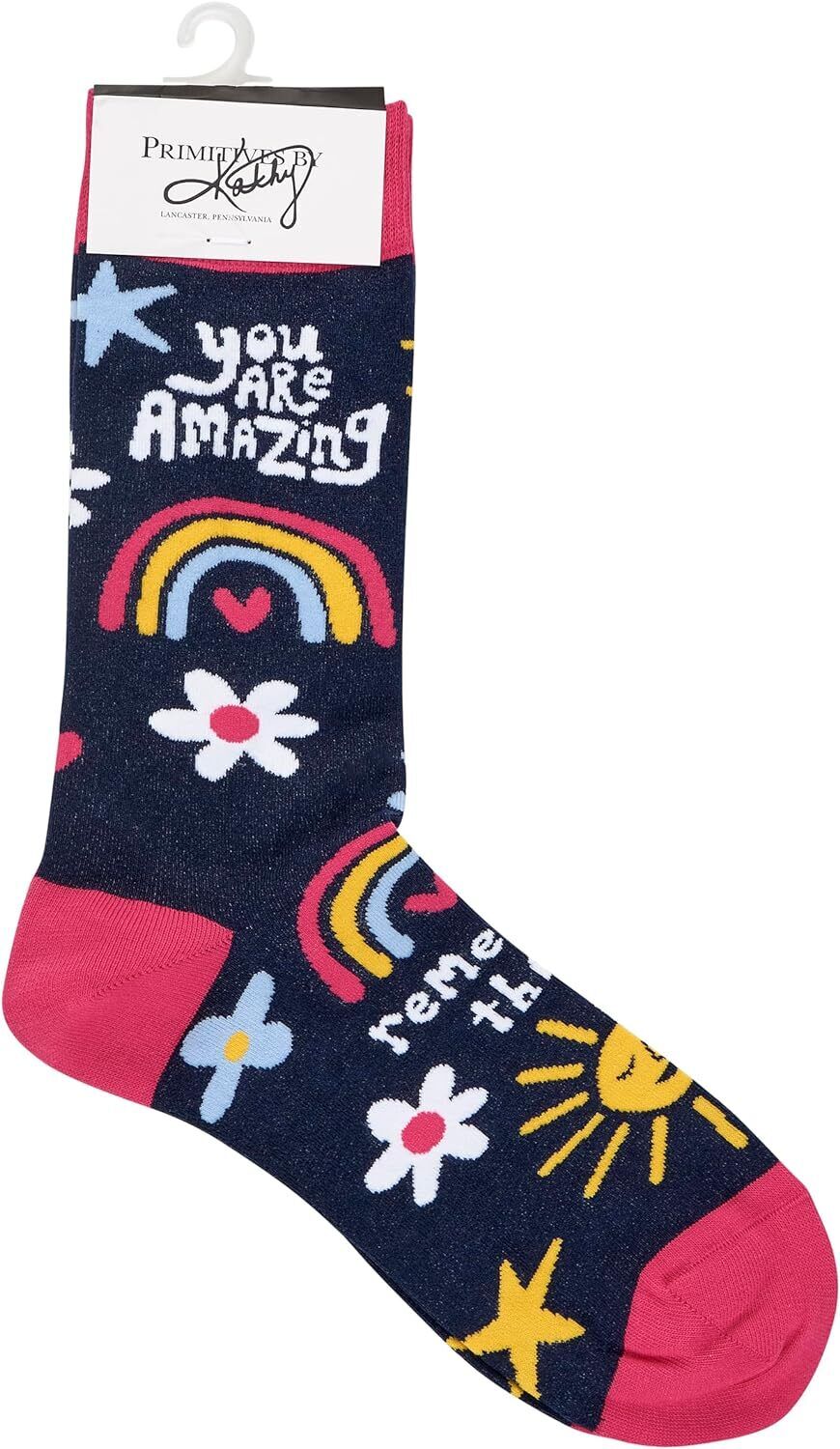 Primitives by Kathy Socks - You Are Amazing Socks, One Size, Unisex