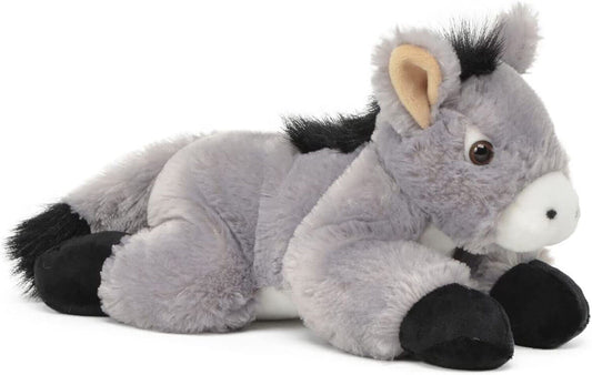 Unipak Flip Flop Donkey Plush Figure Toy Stuffed Animal Toy, 12-inch, Grey