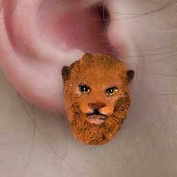Conversation Concepts Lion Earrings Post
