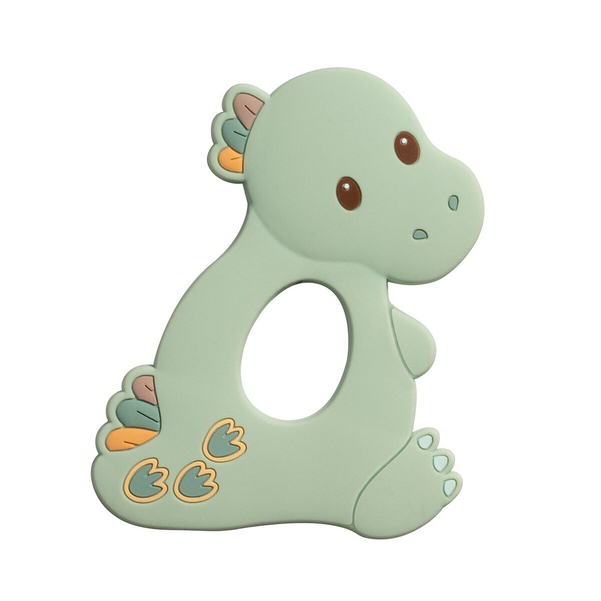 Douglas Toys Danny Dino Silicone Teether, 4"