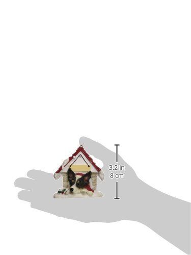 Rat Terrier Doghouse Ornament Hand Painted and Easily Personalized