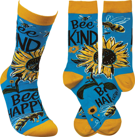 Primitives By Kathy Socks - Bee Kind Bee Happy