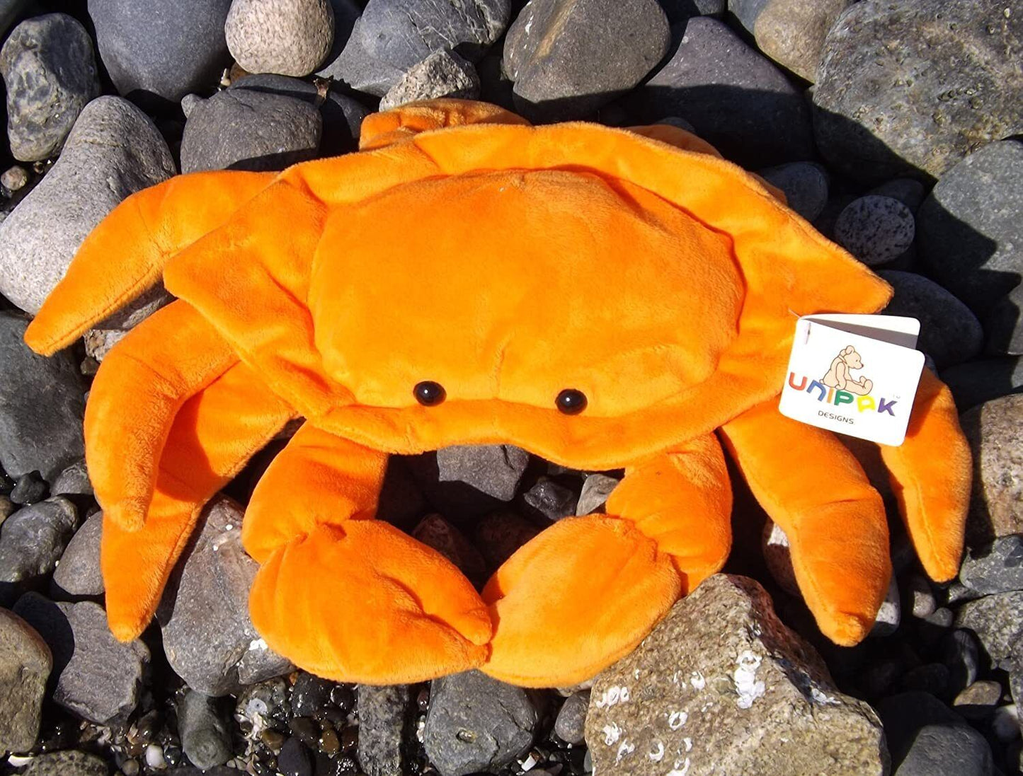 13" Orange Flopsies Plush Toy Crab with beans