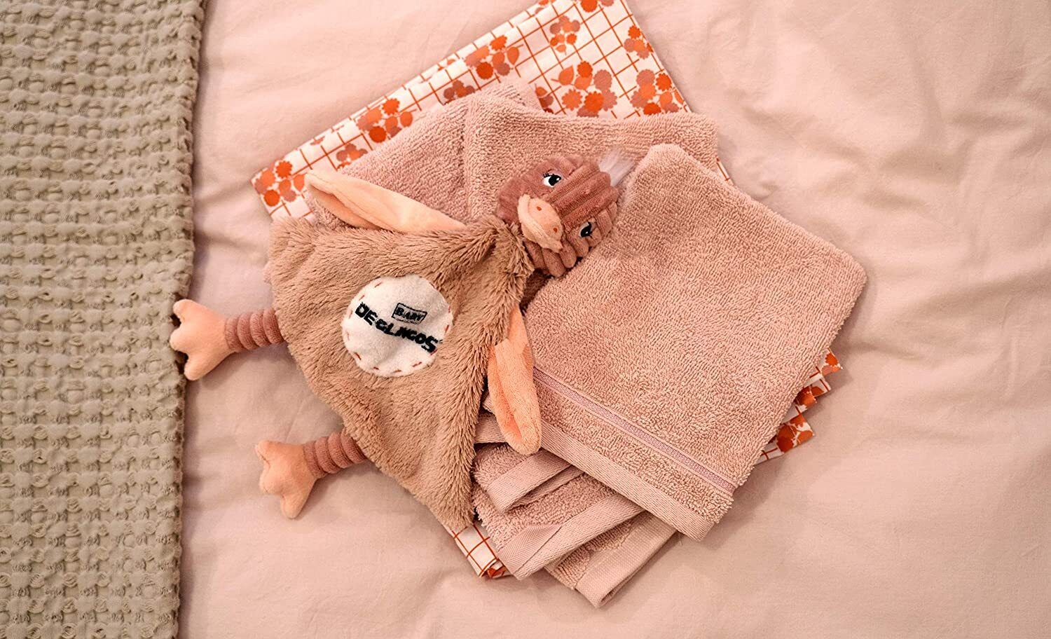 Deglingos Baby Pomelos - Ostrich Comforter Blankie Plush Toy
