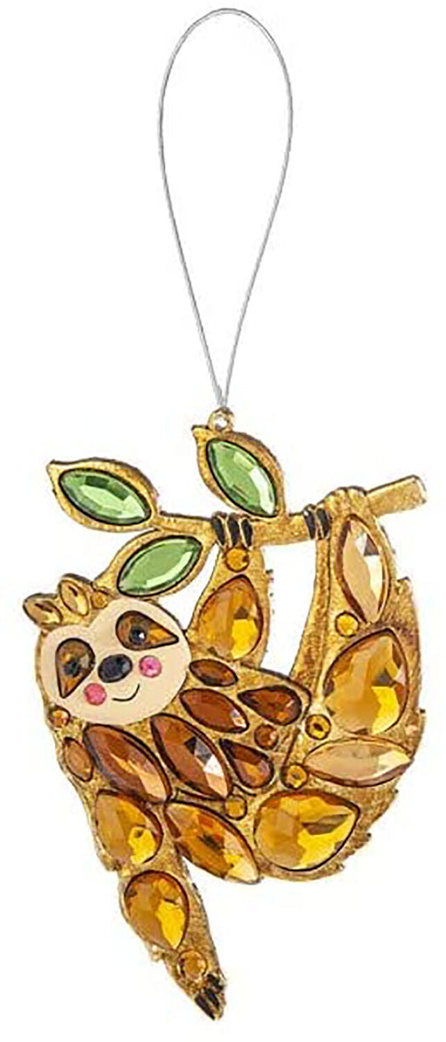 Ganz ACRY-722 Hanging Ornament, 4-inch Length, Acrylic (Sloth)