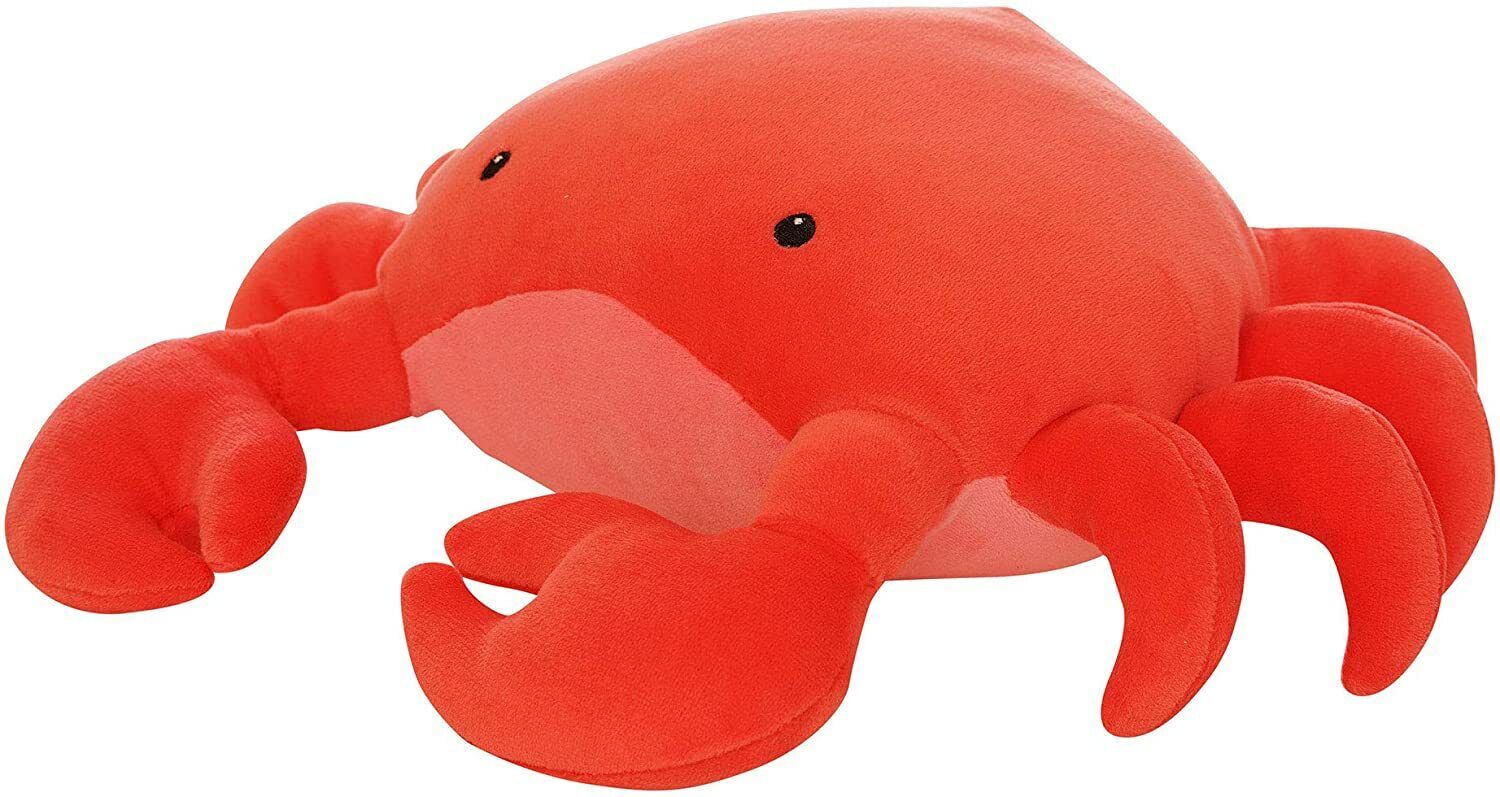 Manhattan Toy Crabby Abby Velveteen Sea Life Toy Shark Stuffed Animal, 12"
