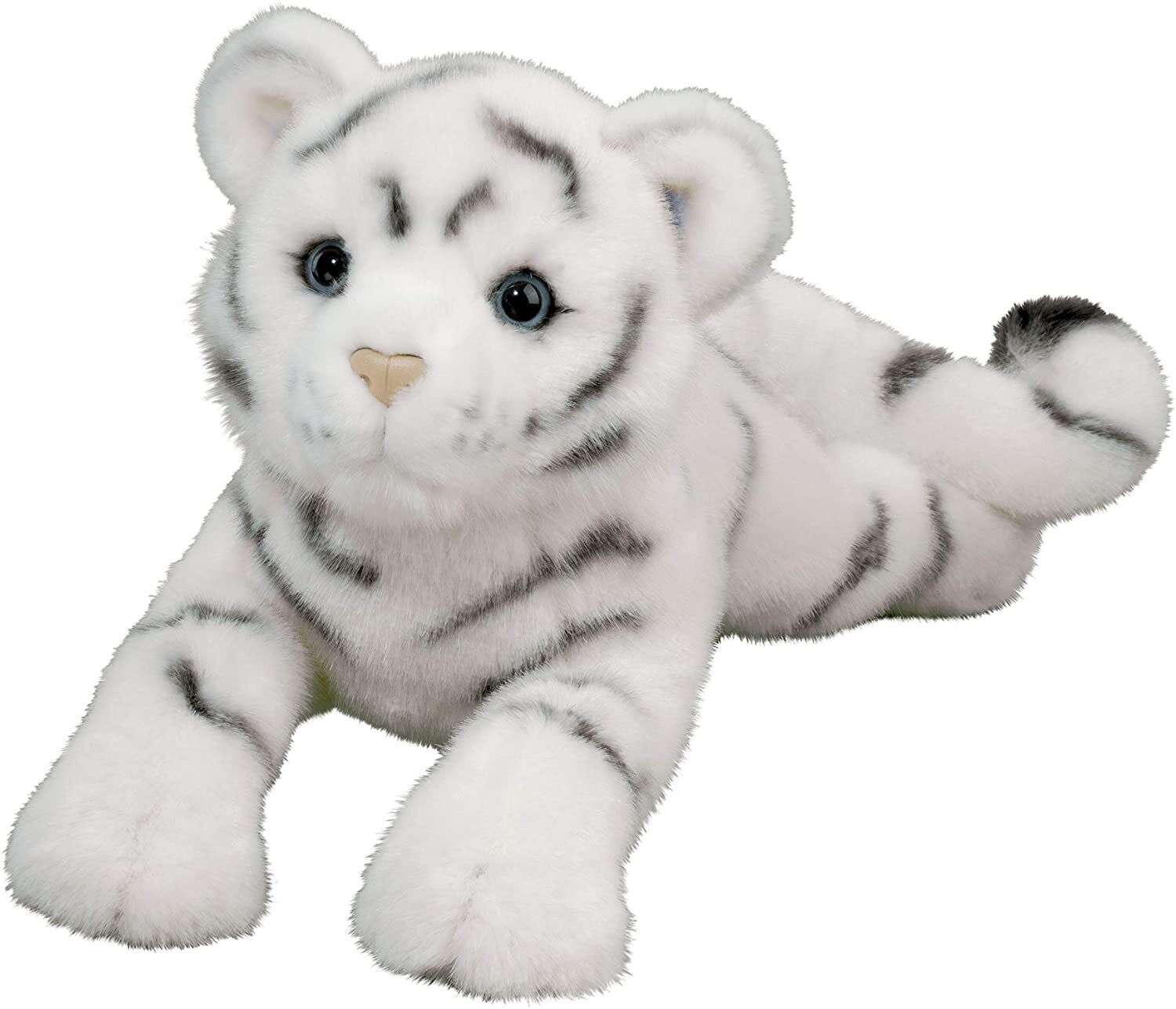 Douglas Zahara White Tiger Cub Plush Stuffed Animal, 20"