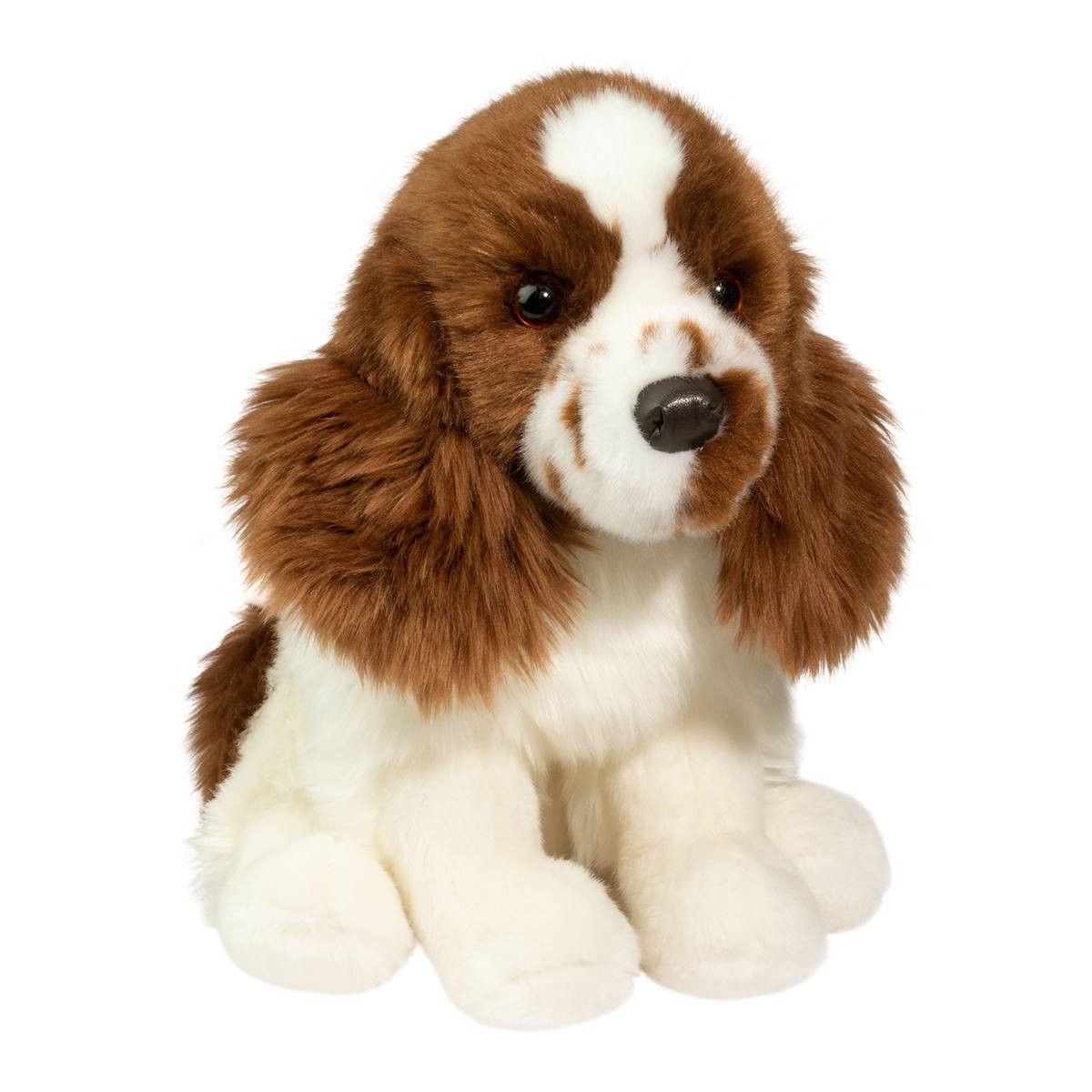 Douglas Toys Chip Springer Spaniel Liver Plush Stuffed Animal Toy, 12" sitting
