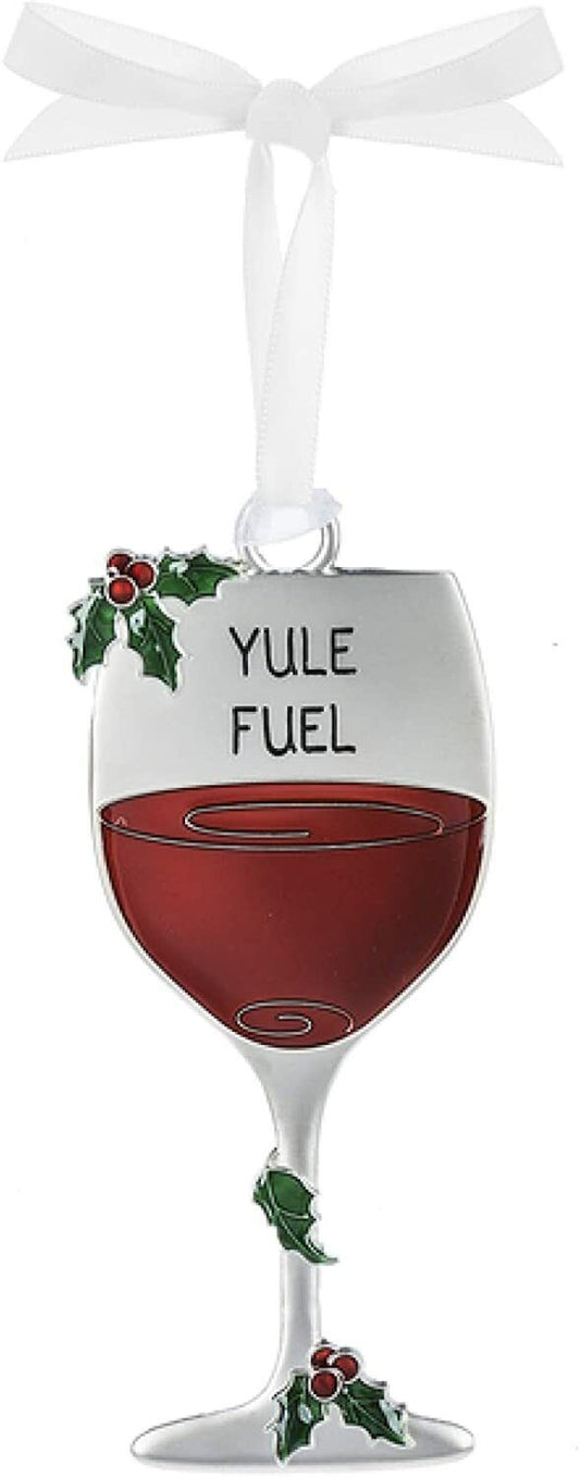 Ganz Merry Merlot Wine Metal Ornament - Yule Fuel
