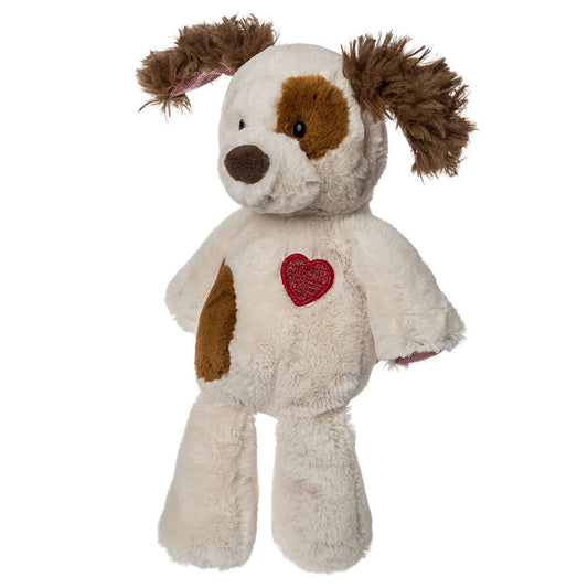 Mary Meyer Marshmallow Junior Sweet Pea Puppy with Heart Stuffed Animal Toy, 9"