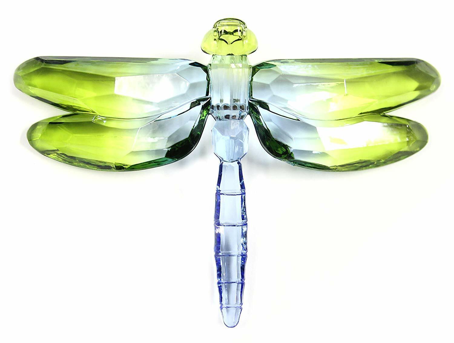 Crystal Expressions Acrylic Inch 2 Tone Dragonfly Ornament/ Sun-Catcher (Green)