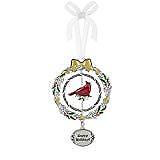 Happy Holidays Christmas Cardinal 3D 4 3/8" Christmas Ornament