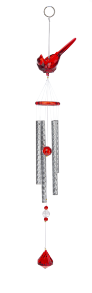 Ganz Crystal Expressions Cardinal Wind Chimes, Acrylic, 1 Randomly Chosen
