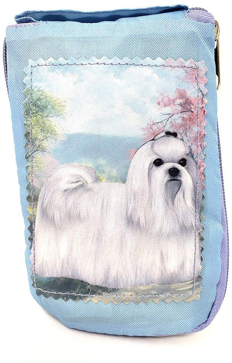 Maltese Foldable Tote Bag - Durable, Waterproof - Zippered Market Tote