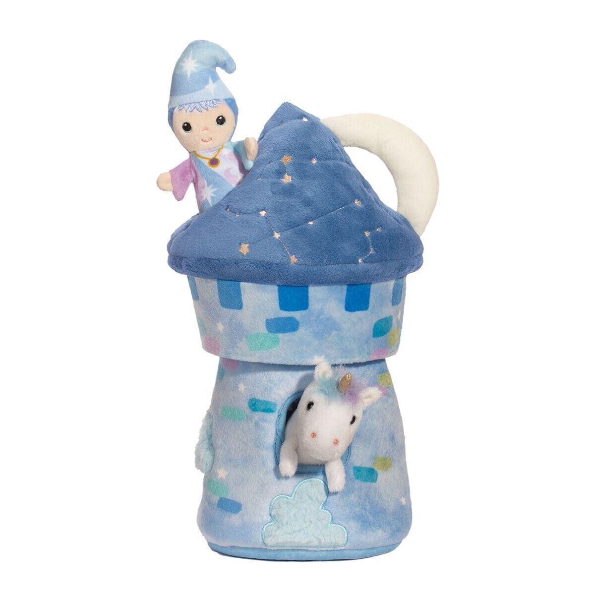 Douglas Celestial Castle Play Set with Dragon, Unicorn, Wizard, Princess, 13"