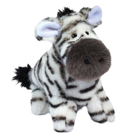 Douglas Toys Debra Zebra Muzzle Plush Stuffed Animal Toy, 10" long