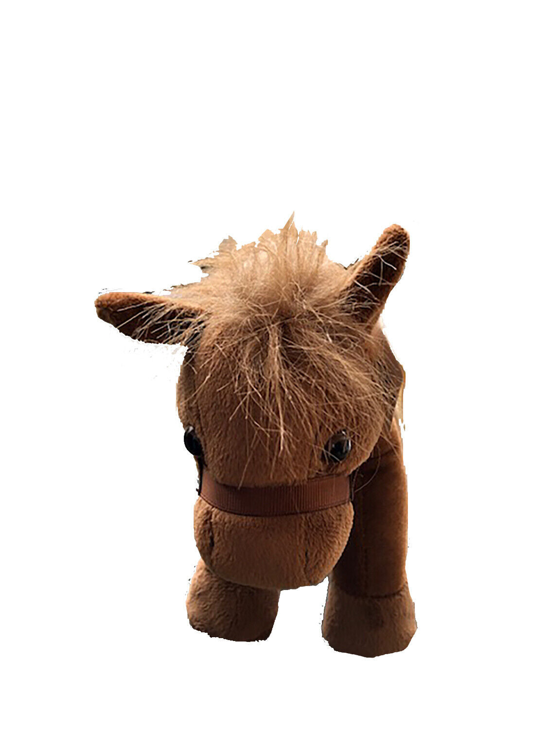 Unipak Designs 8" Standing Brown Horse Plush Toy Stuffed Animal