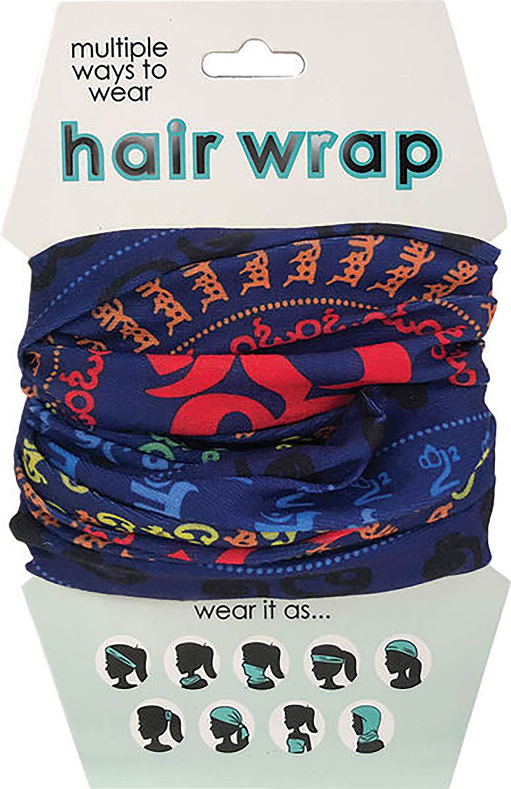 Spoontiques Yoga Symbols Hair and Face Wrap