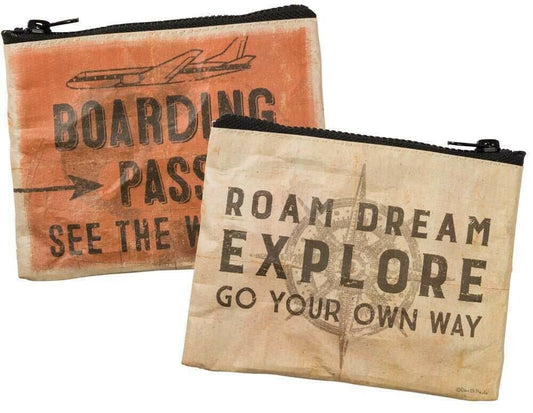 Primitives By Kathy Zipper Wallet - Boarding Pass