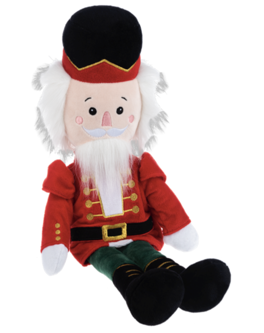 Ganz Holiday Toy Soldier Nutcracker Plush Stuffed Animal Toy, 20"