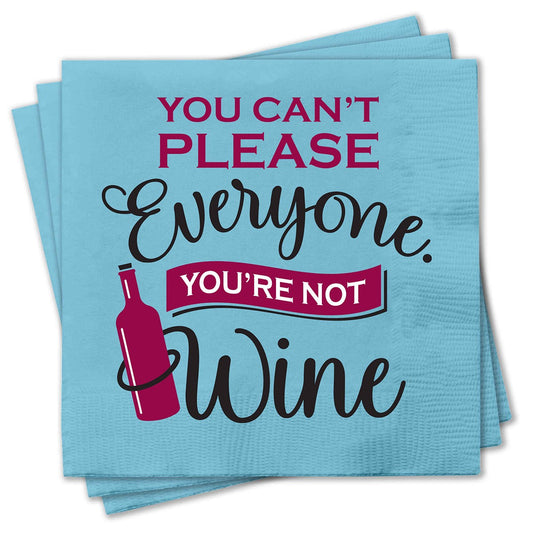 Chris's Stuff Wine Beverage Paper Napkins, Set of 25, You're Not Wine