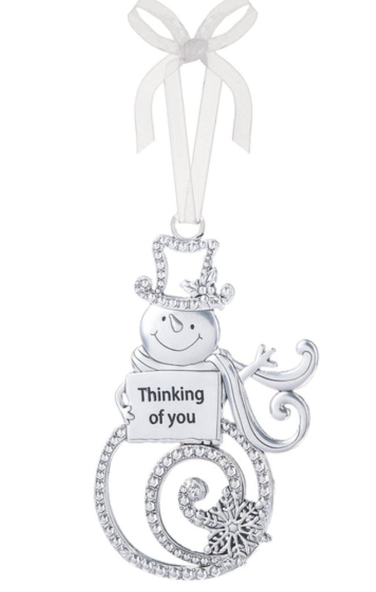 Ganz Ornament - Thinking of You - Silver