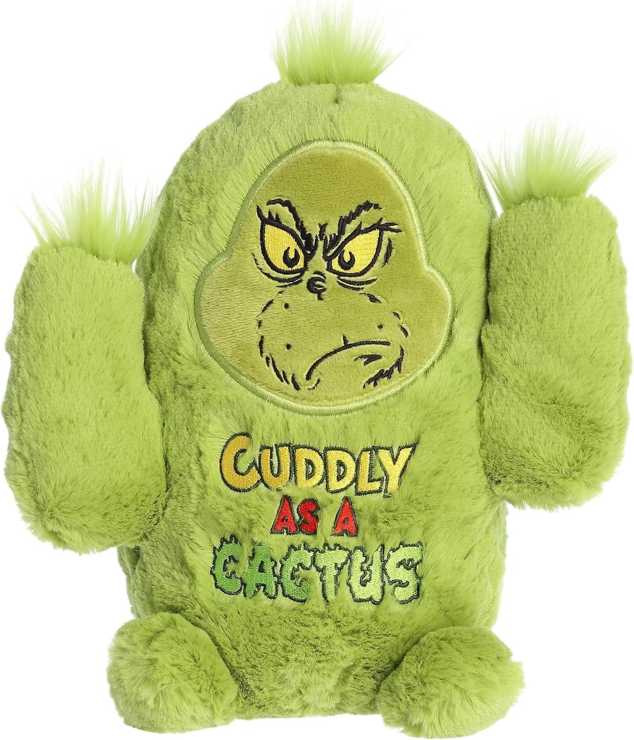 Aurora® Whimsical Dr. Seuss™ Prickly Grinch Plush Stuffed Animal Licensed, 9 in