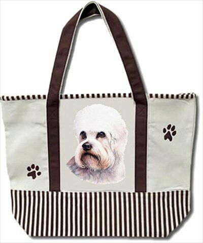 ES Pets 68575-124 Dandy Dinmont Heavy Duty Canvas Tote Bag